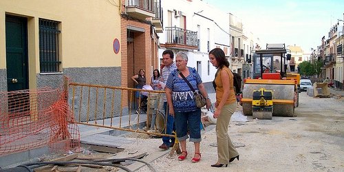 Visitando obras por El Viso: calle La Muela