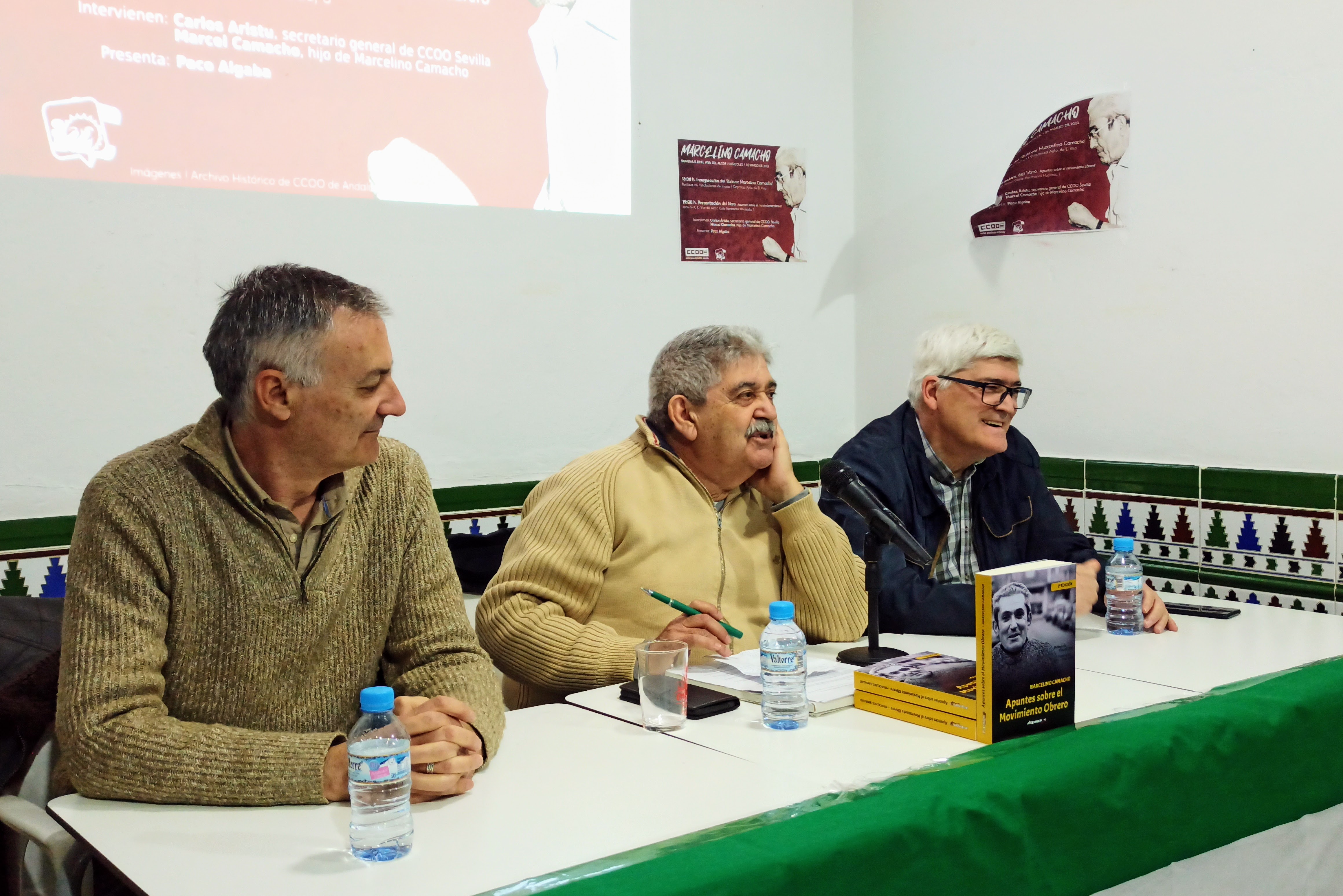 Marcel Camacho presenta el libro de su padre, Marcelino Camacho